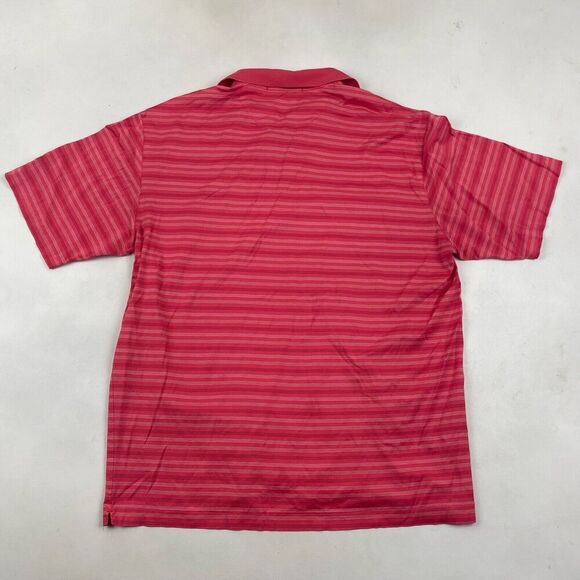 Tiger Woods Collection Nike Double Mercerized Cotton Salmon Striped Size XL - Picture 6 of 6